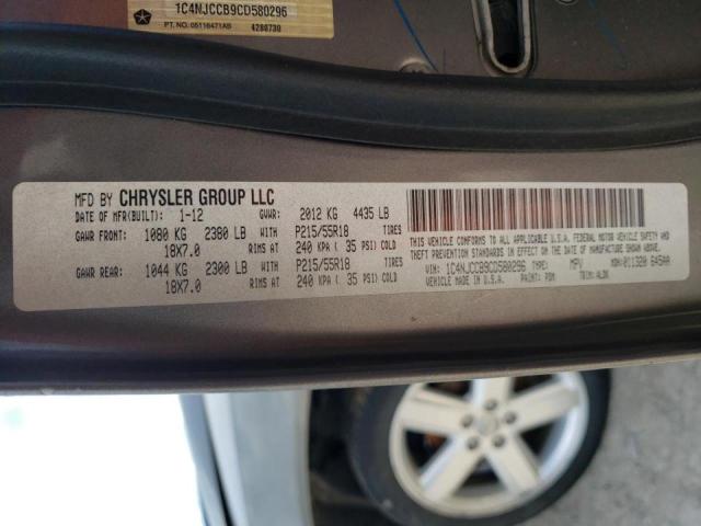 Photo 10 from auction – 2012 JEEP COMPASS LI with VIN 1C4NJCCB9CD580296
