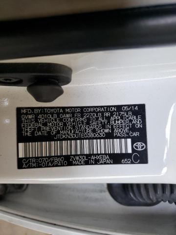 Photo 10 from auction – 2014 TOYOTA PRIUS with VIN JTDKN3DU1E0380630