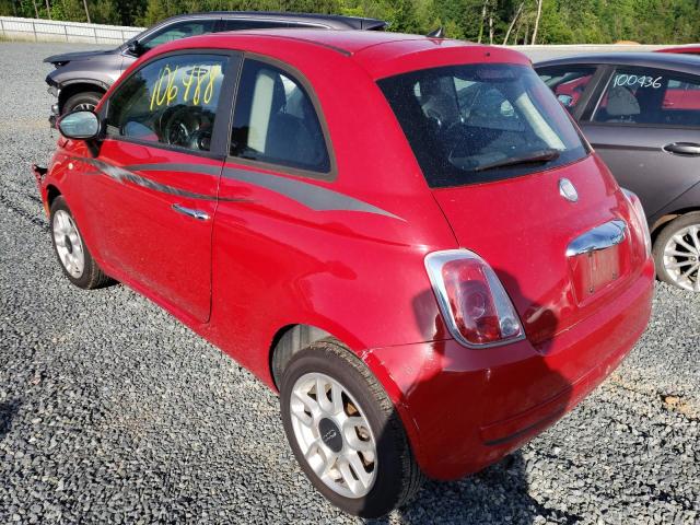 Photo 3 from auction – 2012 FIAT 500 POP with VIN 3C3CFFAR6CT125396