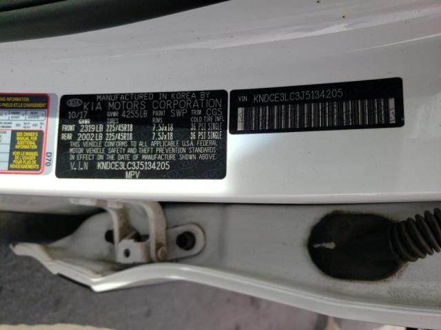 Photo 10 from auction – 2018 KIA NIRO TOURI with VIN KNDCE3LC3J5134205