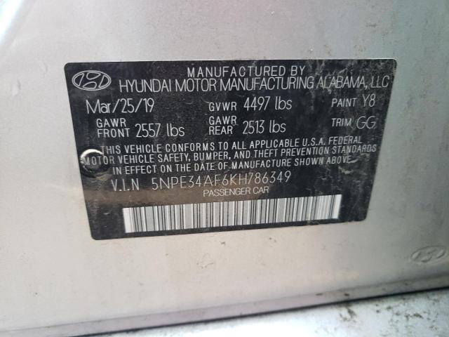 Photo 10 from auction – 2019 HYUNDAI SONATA LIM with VIN 5NPE34AF6KH786349