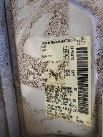 Photo 10 from auction – 2014 NISSAN MAXIMA S with VIN 1N4AA5AP9EC481050