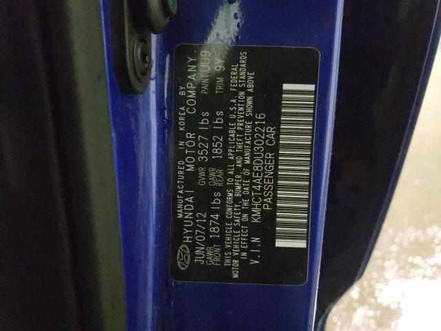 Photo 10 from auction – 2013 HYUNDAI ACCENT GLS with VIN KMHCT4AE8DU302216