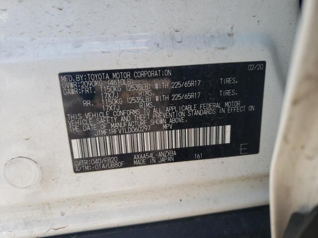 Photo 10 from auction – 2020 TOYOTA RAV4 LE with VIN JTMF1RFV1LD060297