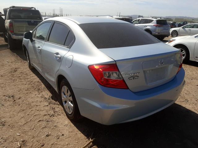 Photo 3 from auction – 2012 HONDA CIVIC LX with VIN 19XFB2F5XCE348273