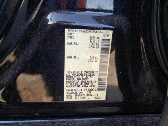 صورة رقم 10 من المزاد - 2015 NISSAN ALTIMA 2.5 مع VIN 1N4AL3AP1FC166601