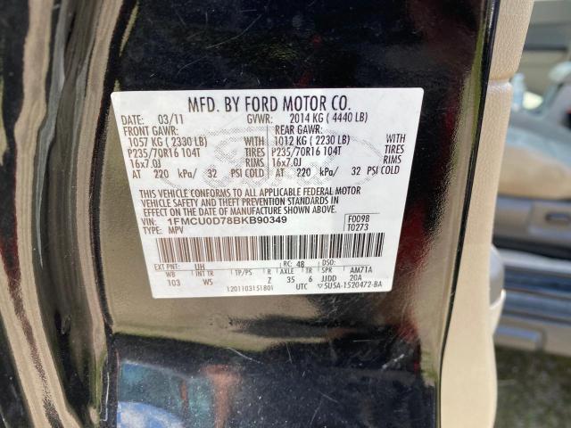 صورة رقم 10 من المزاد - 2011 FORD ESCAPE XLT مع VIN 1FMCU0D78BKB90349