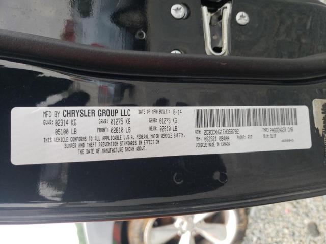 Photo 10 from auction – 2014 DODGE CHARGER SX with VIN 2C3CDXHG1EH358792