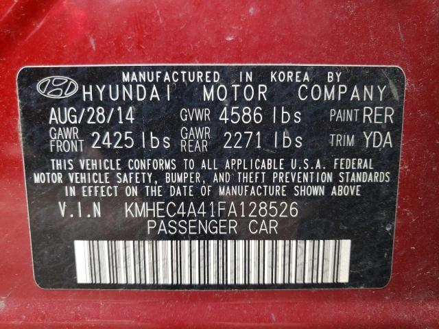 Photo 10 from auction – 2015 HYUNDAI SONATA HYB with VIN KMHEC4A41FA128526