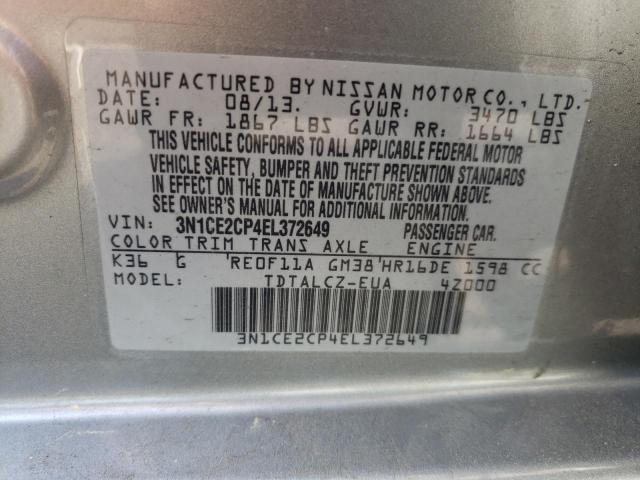 Photo 10 from auction – 2014 NISSAN VERSA NOTE with VIN 3N1CE2CP4EL372649