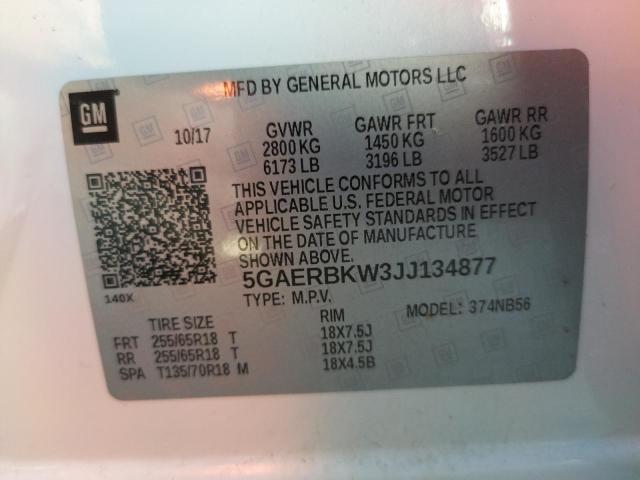 Photo 10 from auction – 2018 BUICK ENCLAVE ES with VIN 5GAERBKW3JJ134877
