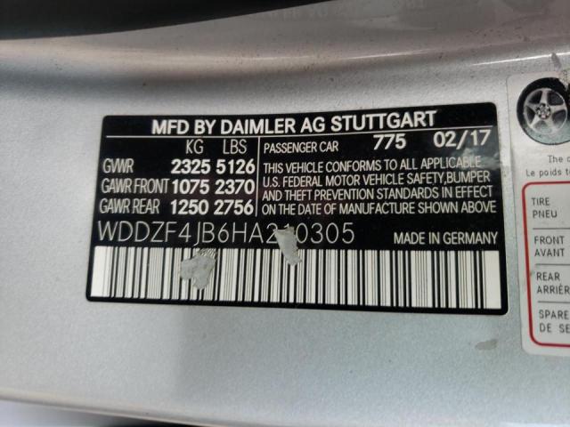 Photo 10 from auction – 2017 MERCEDES-BENZ E 300 with VIN WDDZF4JB6HA210305
