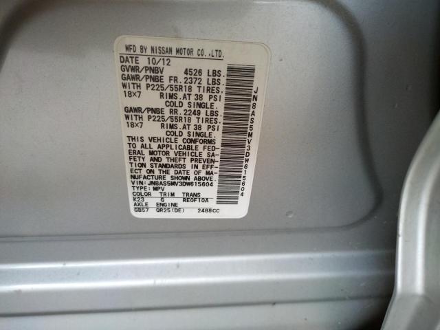 Photo 10 from auction – 2013 NISSAN ROGUE S with VIN JN8AS5MV3DW615604