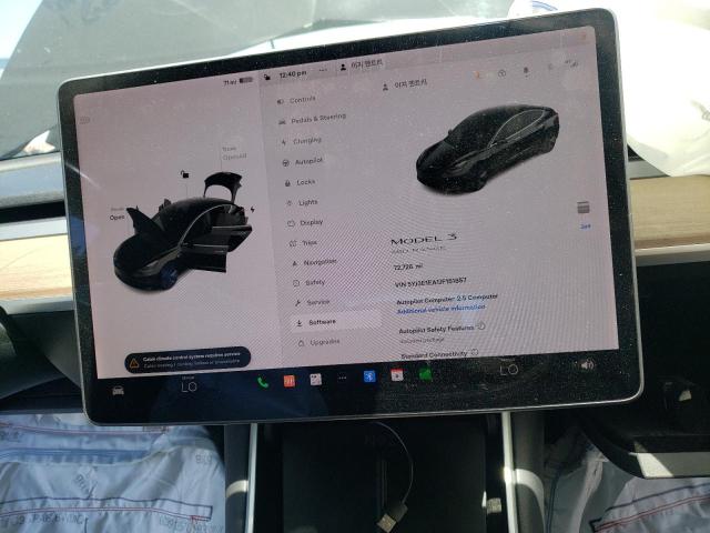Photo 9 from auction – 2018 TESLA MODEL 3 with VIN 5YJ3E1EA1JF151857