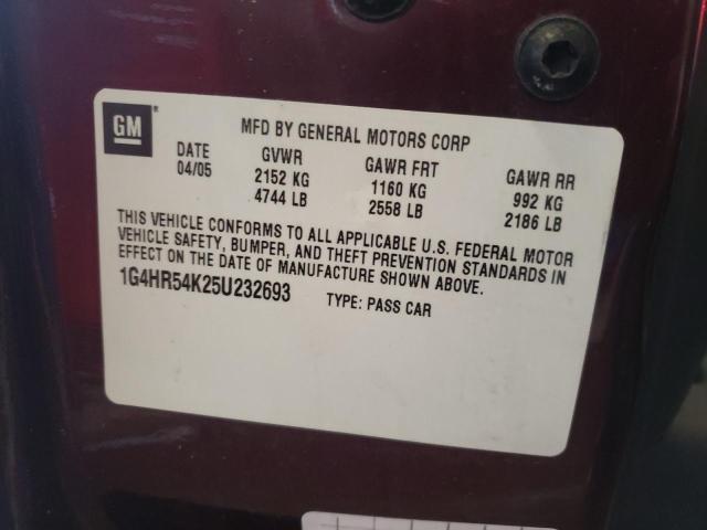Photo 10 from auction – 2005 BUICK LESABRE LI with VIN 1G4HR54K25U232693