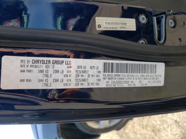 Photo 10 from auction – 2013 JEEP COMPASS LA with VIN 1C4NJDEB9DD193509