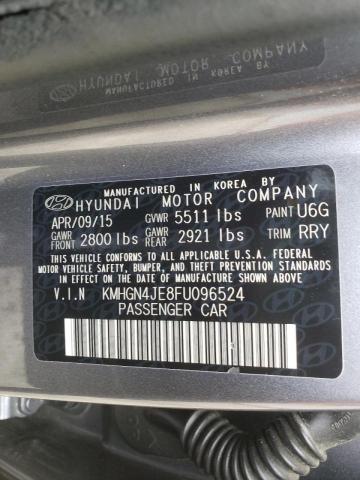 Photo 10 from auction – 2015 HYUNDAI GENESIS 3. with VIN KMHGN4JE8FU096524