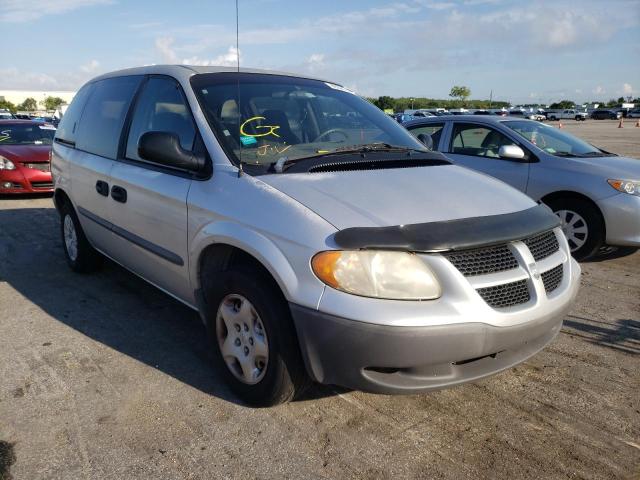 DODGE CARAVAN SE 2002 with VIN 1B4GP25B02B551744 - Photo from auction