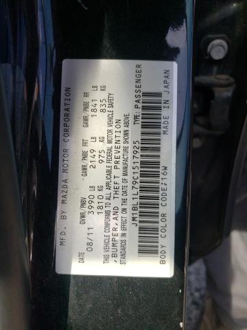 Photo 10 from auction – 2012 MAZDA 3 I with VIN JM1BL1L79C1517925