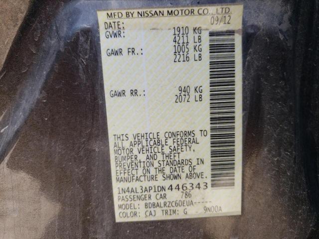 Photo 10 from auction – 2013 NISSAN ALTIMA 2.5 with VIN 1N4AL3AP1DN446343