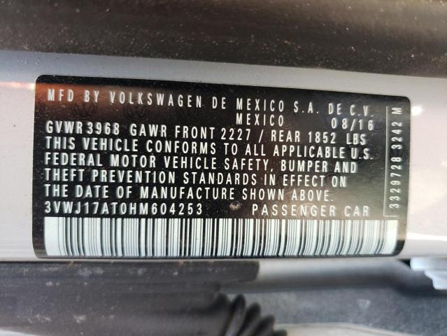 Photo 10 from auction – 2017 VOLKSWAGEN BEETLE SE with VIN 3VWJ17AT0HM604253