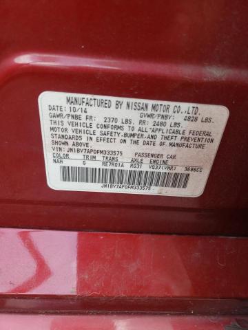 Photo 10 from auction – 2015 INFINITI Q50 BASE with VIN JN1BV7AP0FM333575