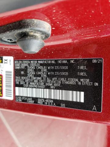 Photo 10 from auction – 2021 TOYOTA HIGHLANDER with VIN 5TDFZRBH7MS144607