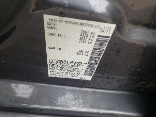 Photo 10 from auction – 2021 NISSAN ALTIMA SR with VIN 1N4BL4CV5MN383463