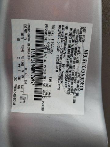 Photo 10 from auction – 2008 FORD FOCUS S/SE with VIN 1FAHP34N48W176957