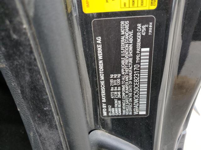 Photo 10 from auction – 2012 BMW 328 I with VIN WBADW3C50CE823170