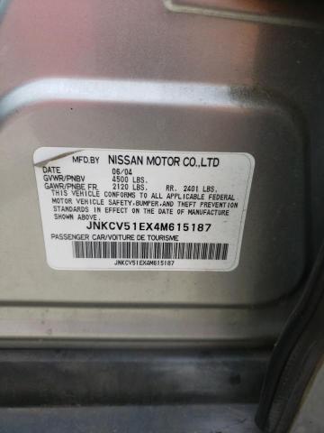 Photo 10 from auction – 2004 INFINITI G35 with VIN JNKCV51EX4M615187