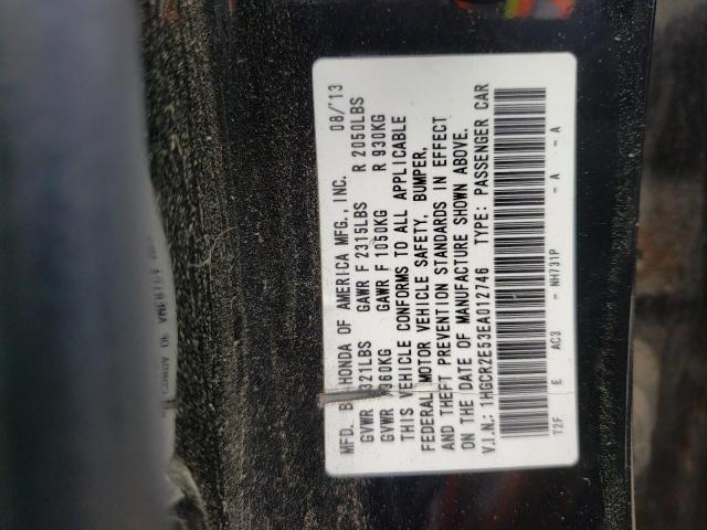 Photo 10 from auction – 2014 HONDA ACCORD SPO with VIN 1HGCR2E53EA012746
