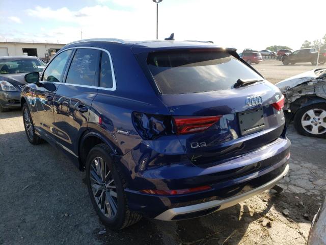 Photo 3 from auction – 2021 AUDI Q3 PREMIUM with VIN WA1AUCF35M1105624