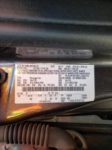 Photo 10 from auction – 2015 FORD FOCUS SE with VIN 1FADP3F24FL329319
