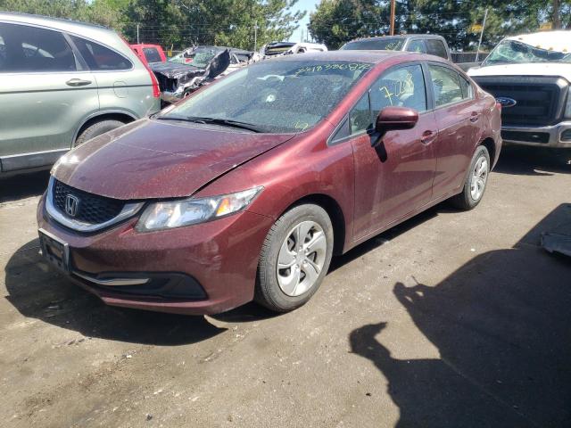 Photo 2 from auction – 2014 HONDA CIVIC LX with VIN 19XFB2F59EE075247