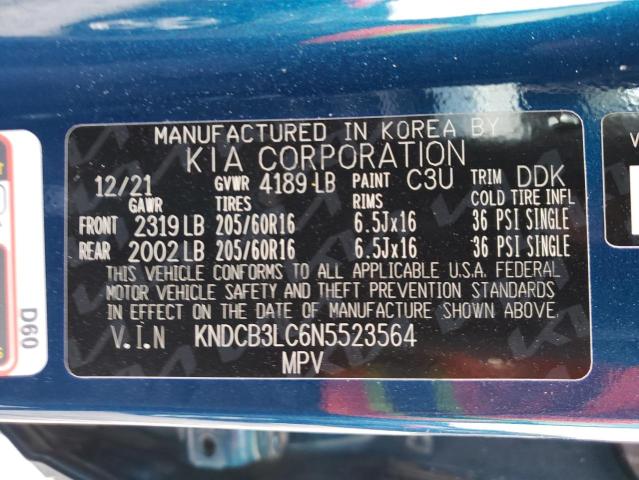 Photo 10 from auction – 2022 KIA NIRO LX with VIN KNDCB3LC6N5523564