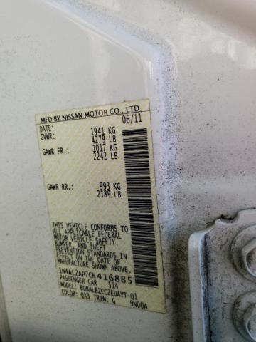 Photo 10 from auction – 2012 NISSAN ALTIMA BAS with VIN 1N4AL2AP7CN416885