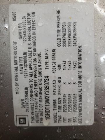 Photo 10 from auction – 2000 OLDSMOBILE BRAVADA with VIN 1GHDT13W2Y2350724