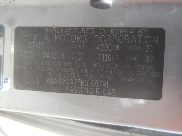 Photo 10 from auction – 2011 KIA OPTIMA LX with VIN KNAGM4A75B5168791