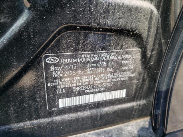 Photo 10 from auction – 2014 HYUNDAI SONATA GLS with VIN 5NPEB4AC7EH851612