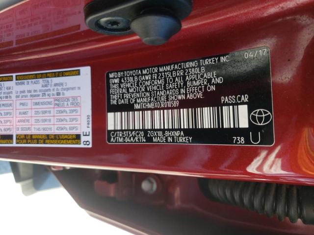 Photo 10 from auction – 2018 TOYOTA C-HR with VIN NMTKHMBX0JR010589