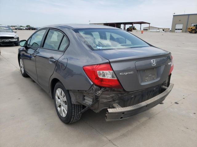 Photo 3 from auction – 2012 HONDA CIVIC LX with VIN 2HGFB2F59CH315433