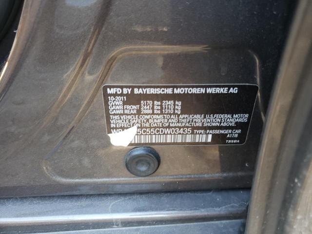 Photo 10 from auction – 2012 BMW 528 XI with VIN WBAXH5C55CDW03435