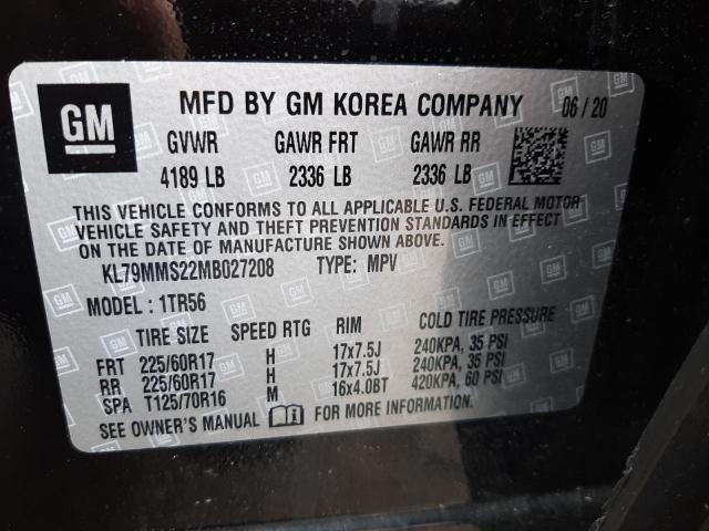 Photo 10 from auction – 2021 CHEVROLET TRAILBLAZE with VIN KL79MMS22MB027208