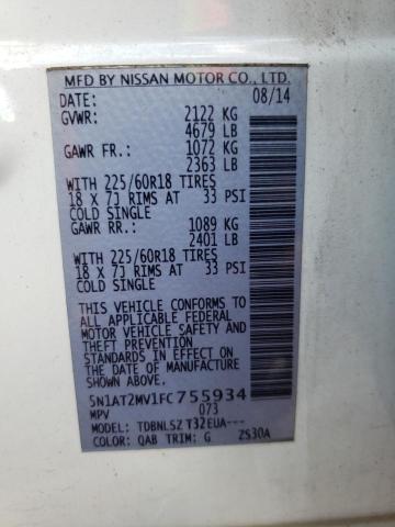 Photo 10 from auction – 2015 NISSAN ROGUE S with VIN 5N1AT2MV1FC755934