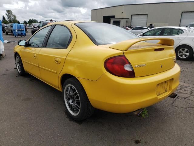 Photo 3 from auction – 2002 DODGE NEON ES with VIN 1B3AS56C92D593173