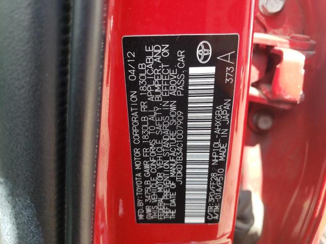 Photo 10 from auction – 2012 TOYOTA PRIUS C with VIN JTDKDTB34C1007909