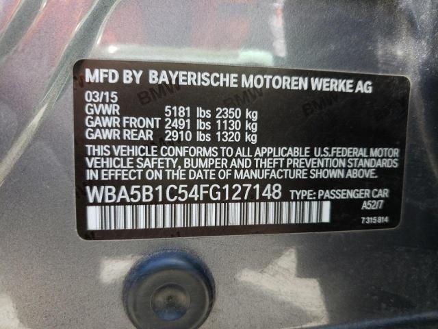 Photo 10 from auction – 2015 BMW 535 I with VIN WBA5B1C54FG127148
