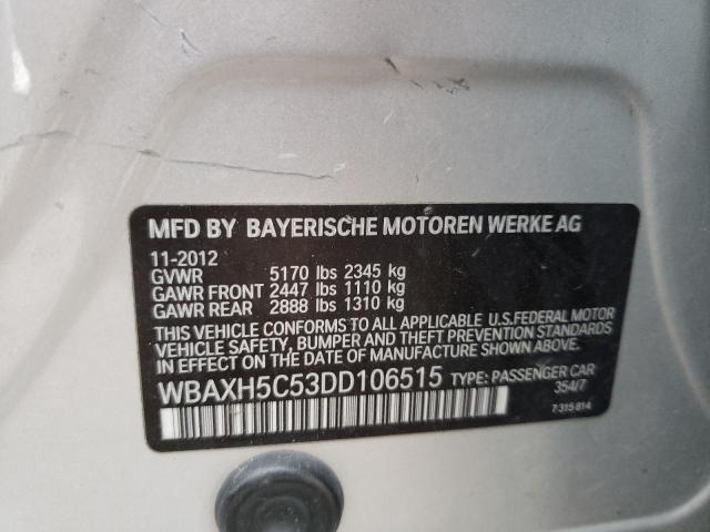 Photo 10 from auction – 2013 BMW 528 XI with VIN WBAXH5C53DD106515