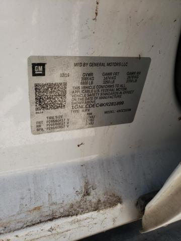 Photo 10 from auction – 2019 CHEVROLET TAHOE POLI with VIN 1GNLCDEC4KR281899